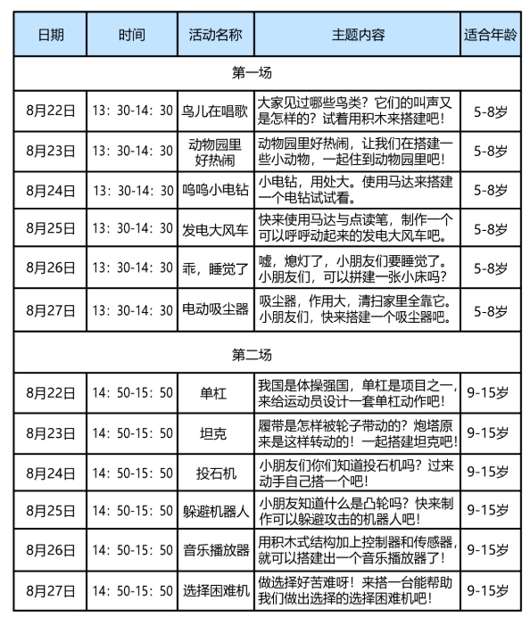 2023湖北省科技馆活动日程安排（8月22日-27日）