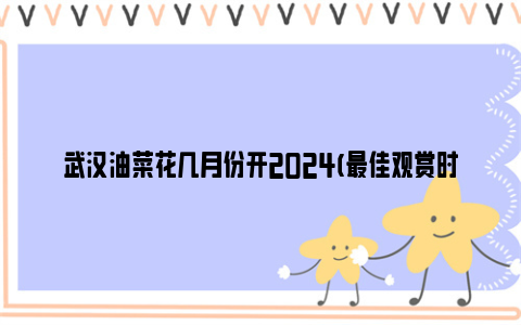 武汉油菜花几月份开2024(最佳观赏时间 最佳观赏地点)