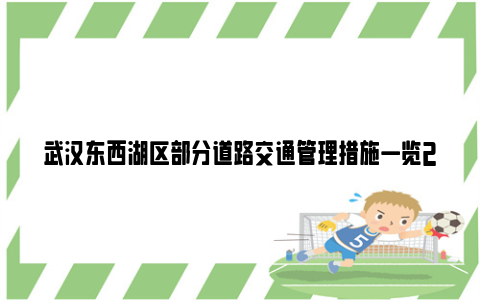 武汉东西湖区部分道路交通管理措施一览2024