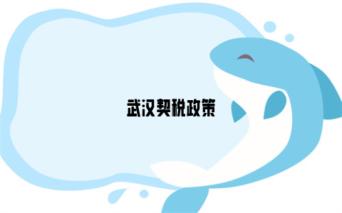 武汉契税政策