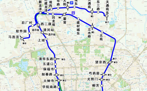 北京13号线地铁扩能提升工程线路图
