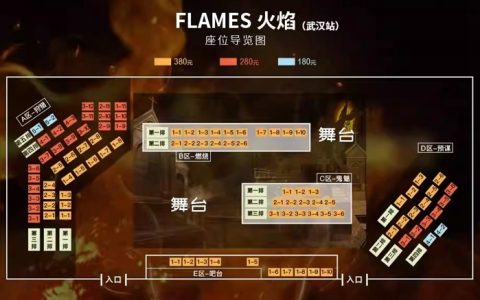 武汉剧院悬疑音乐剧《flames火焰》票价信息
